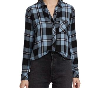 Rails Hunter Plaid Shirt Blue Multicolor Button Down | S